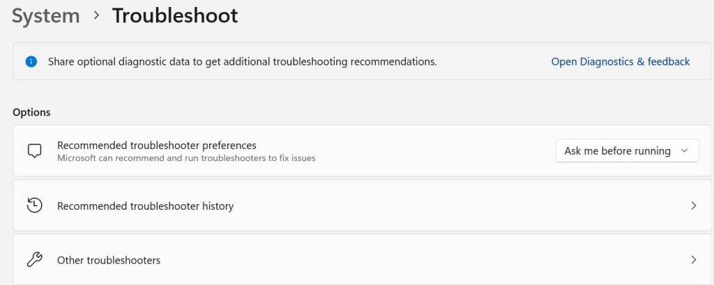 Troubleshooters