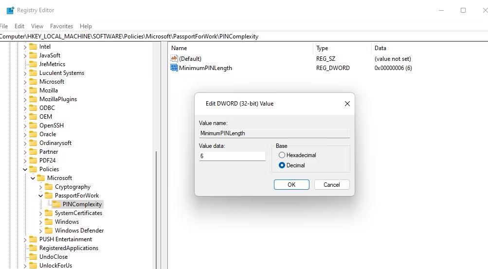 decimal option