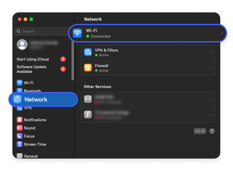 network System Preferences