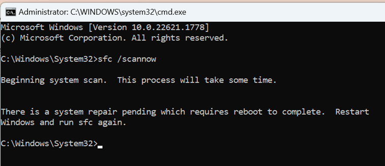 scannow