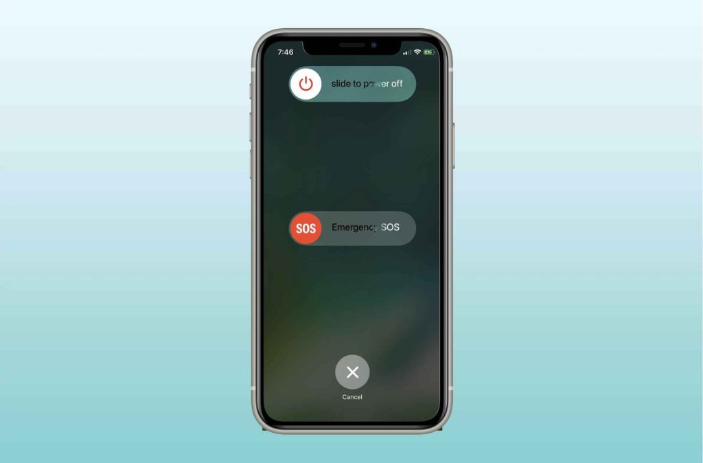 slide to power off
