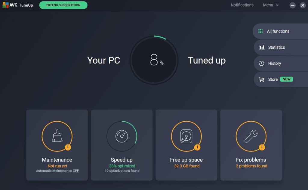AVG Interface