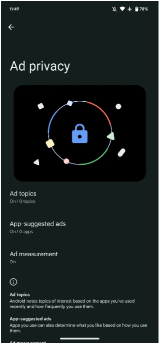 Ad privacy