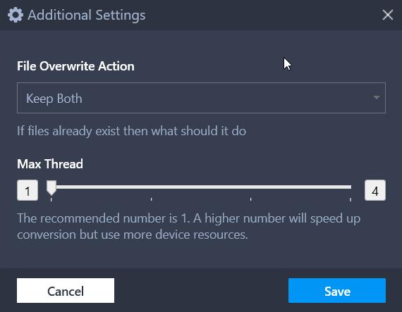 Additional Setting