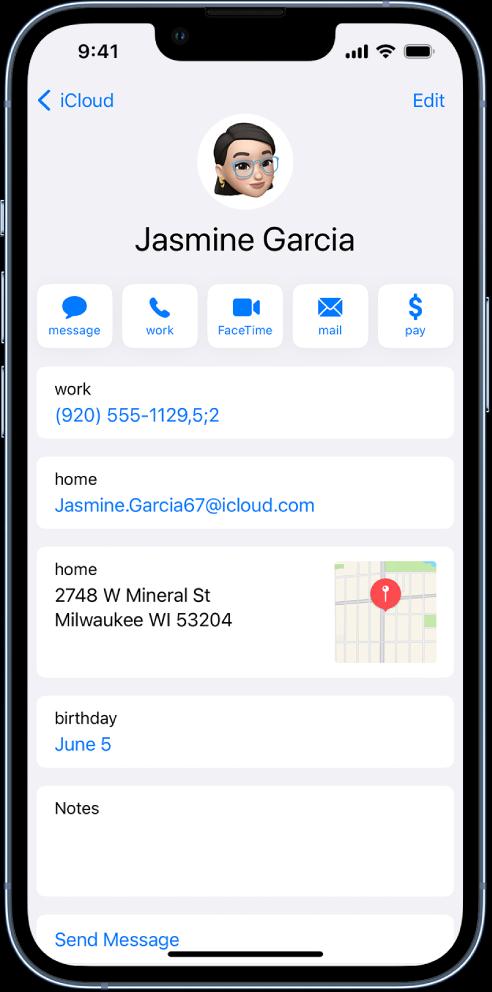 Apple contacts