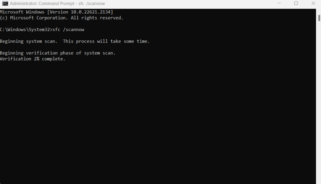 Command Prompt window