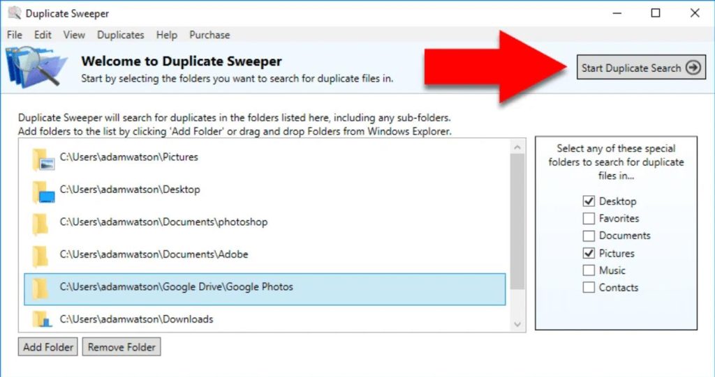 Duplicate Sweeper