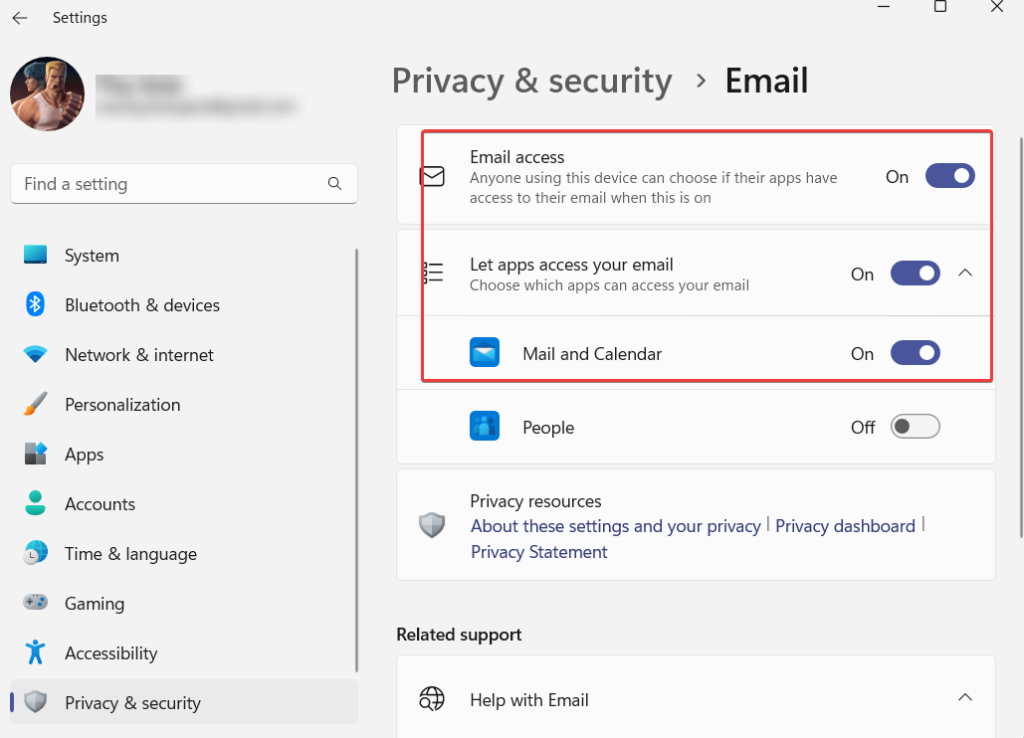 Email access