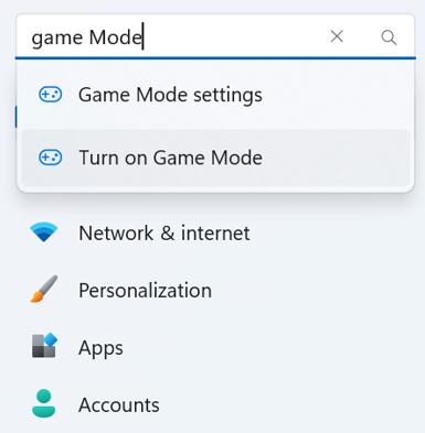 Game Mode