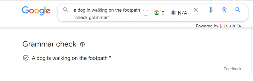 Grammar check