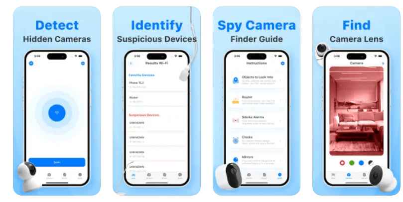 Hidden Spy Camera Detector App