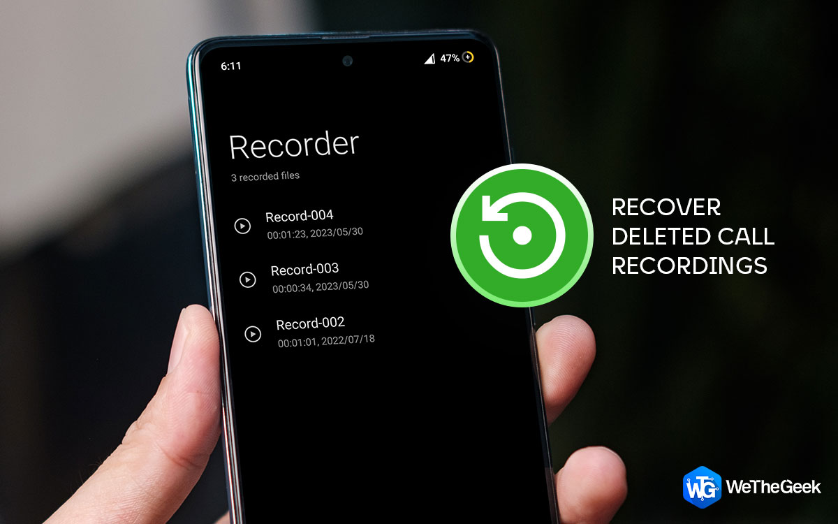 How To Recover Deleted Audio Call Recordings From Voice Recorder