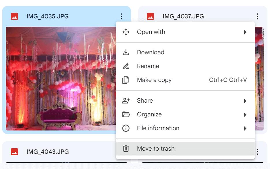 Move to Trash.