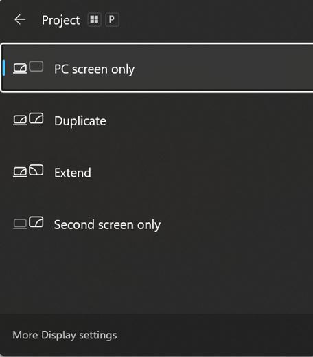 PC Screen only