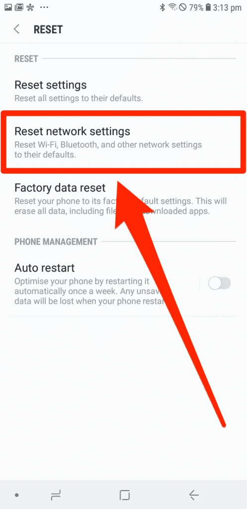 Reset Network Settings