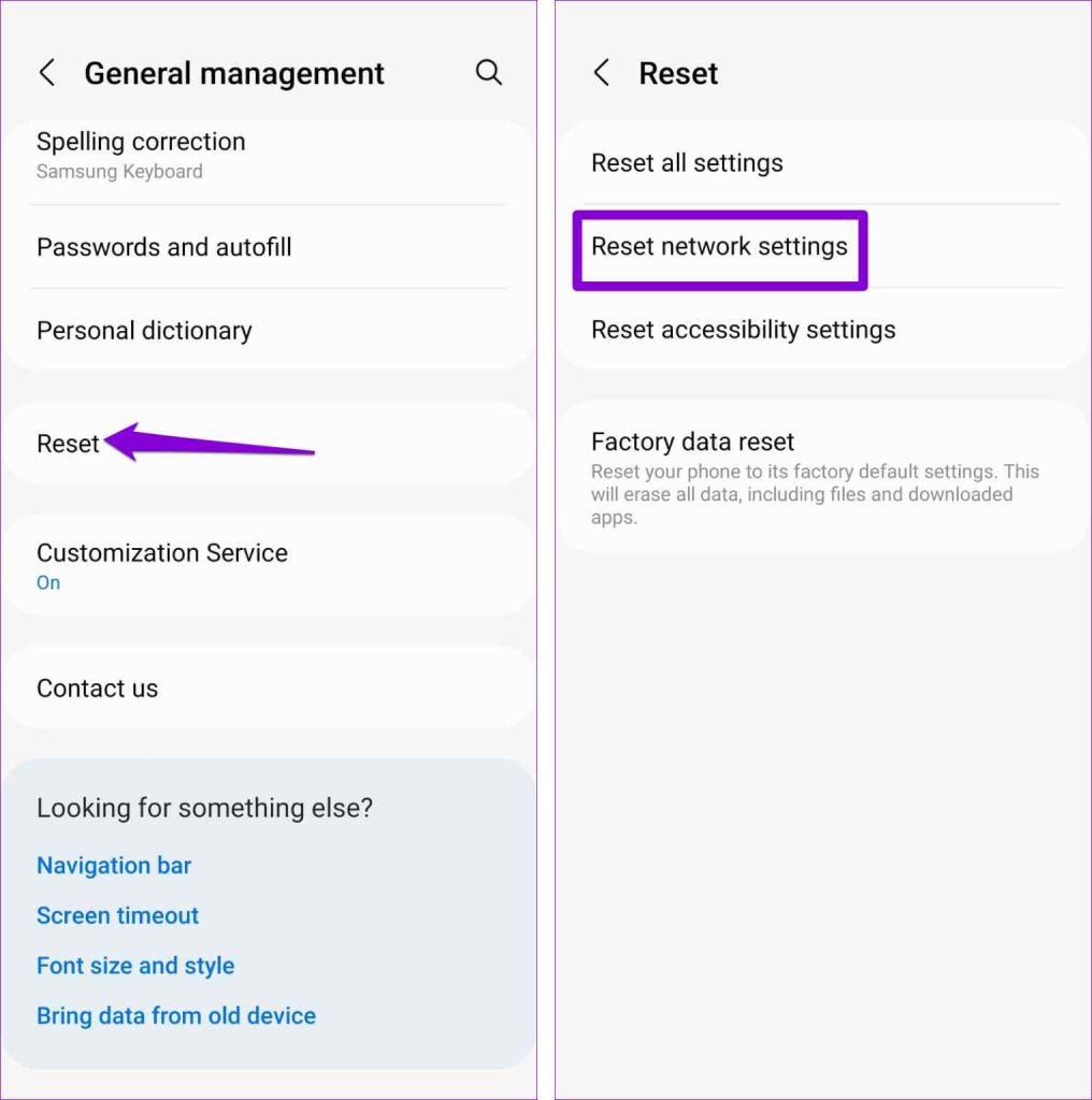 Reset Settings