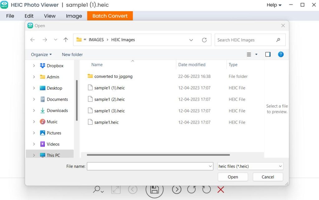 Select File.