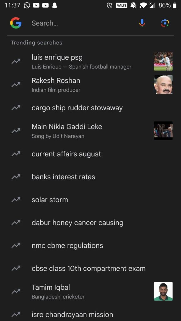 Trending Searches
