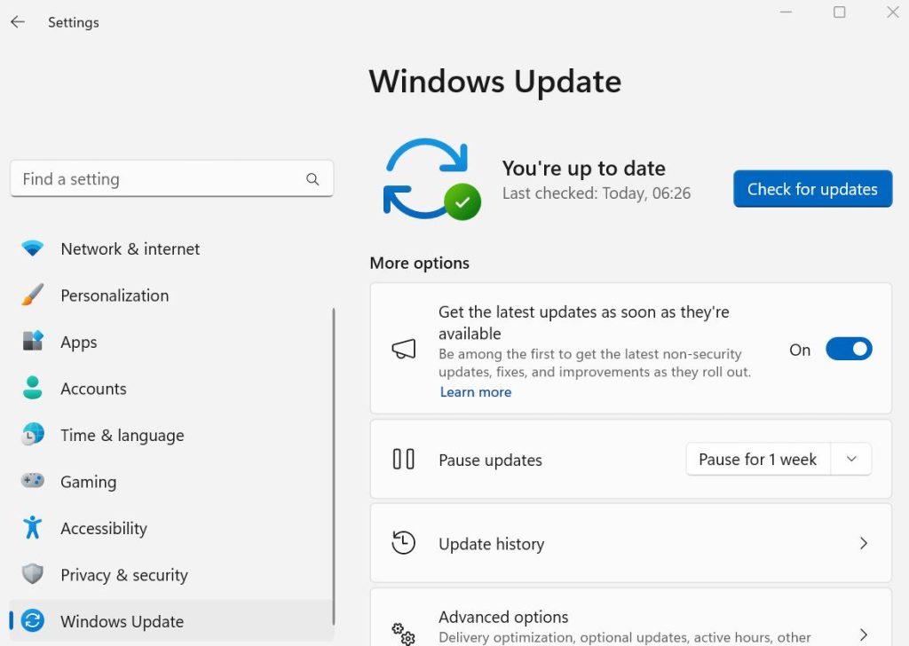 Update Windows