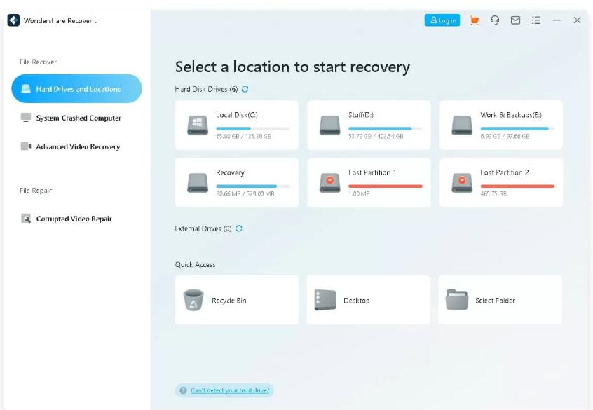 Wondershare Recoverit