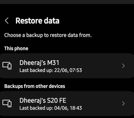 backup file