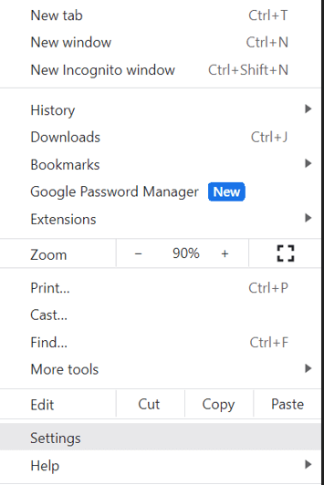 choose setting