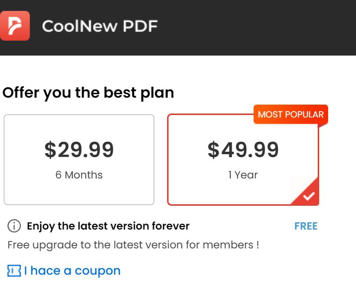 coolNew Pdf Pricing