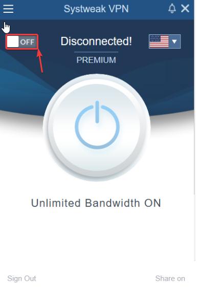on or off systweak vpn