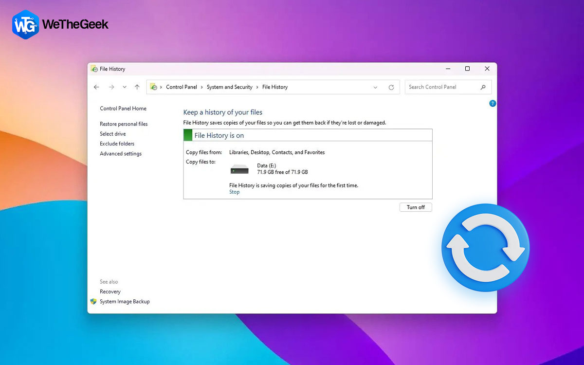 How To Reset The File History On Windows 11?