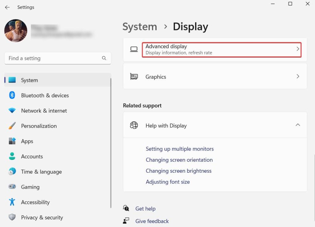 Advanced display
