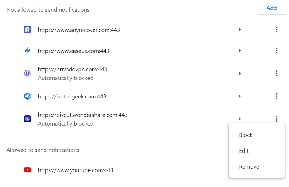 Allowed to Send Notification