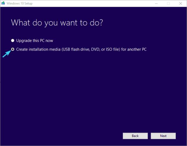 Create installation media