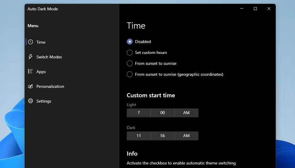Custom Hours