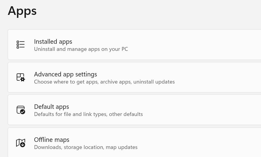 Default Apps