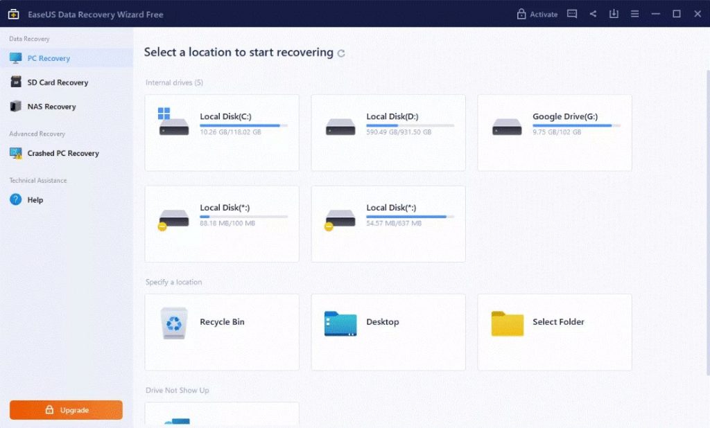 EaseUS Data Recovery Wizard