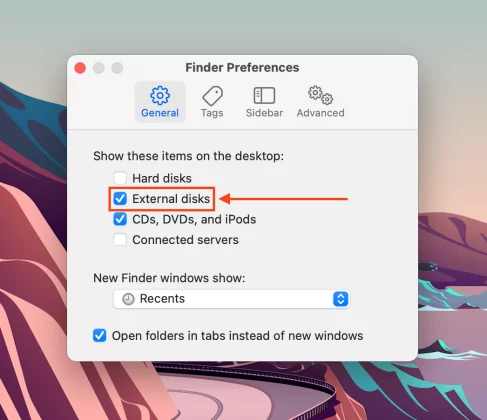 External disks