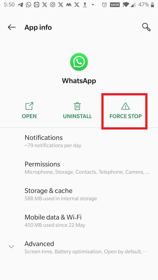 Force Stop
