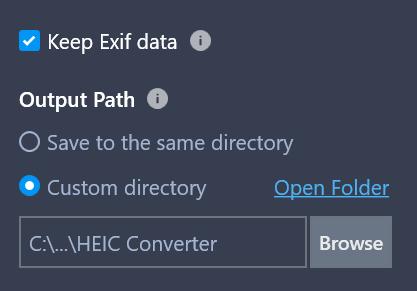 Keep EXIF data