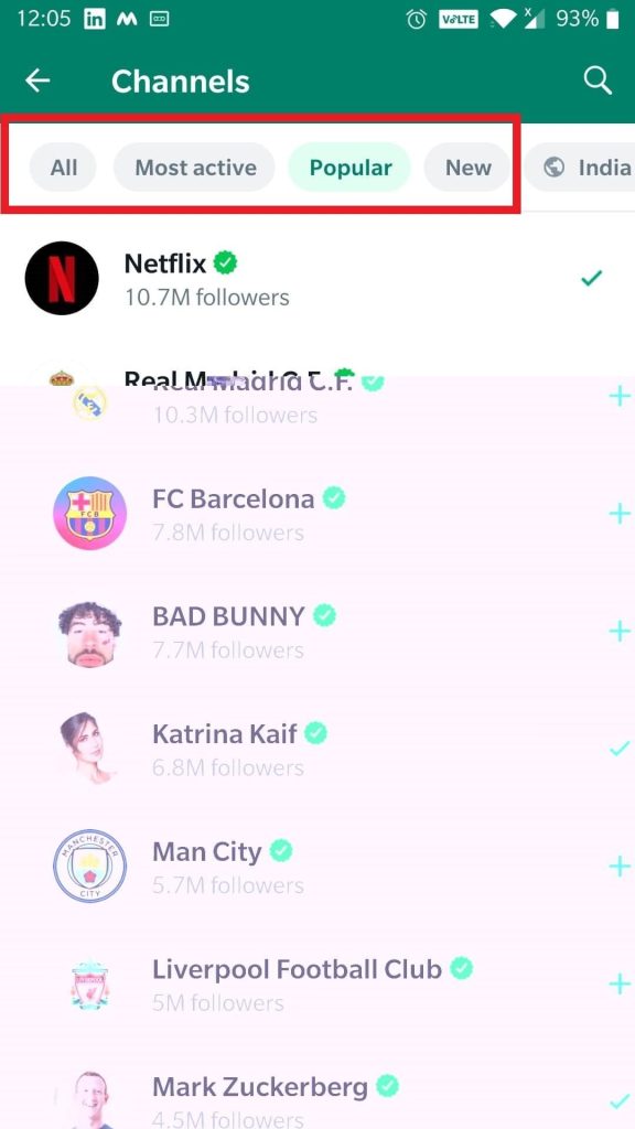 Most Active, Popular, and New