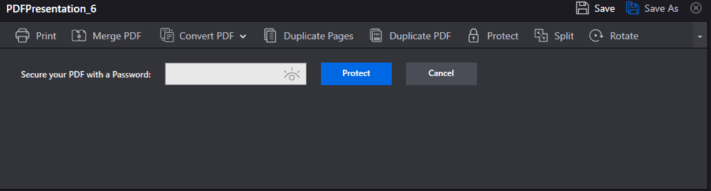 Password Protect PDFs