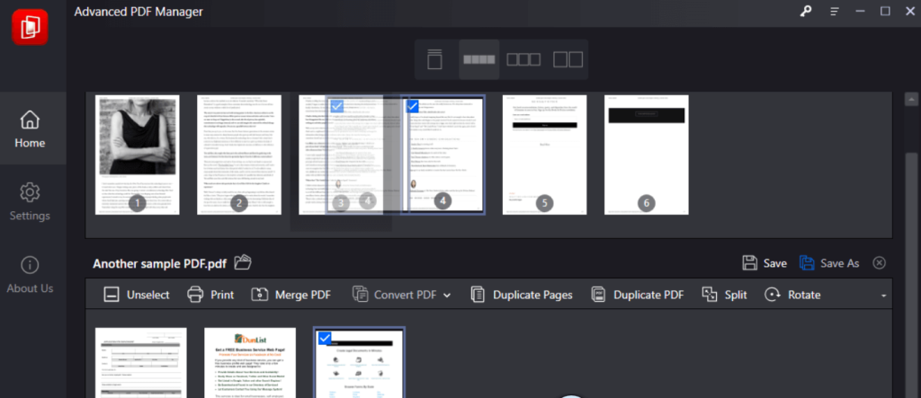 Rearrange Pages