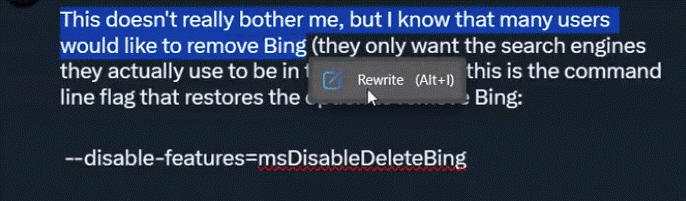 Rewrite
