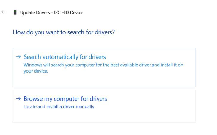 Search automatically for drivers