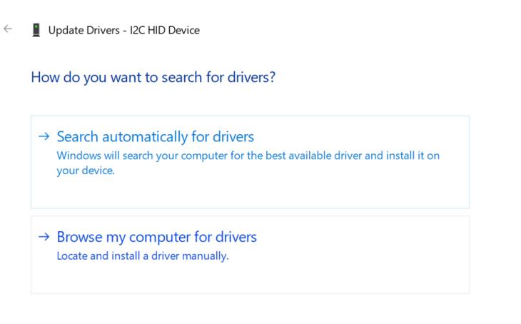 Search automatically for drivers