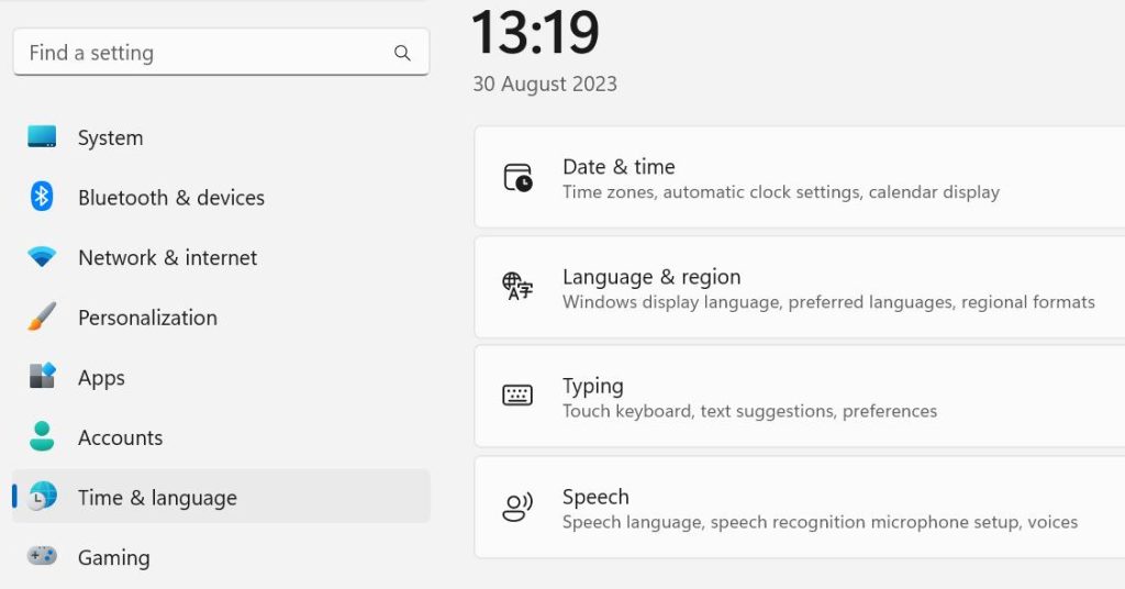 Time & Language