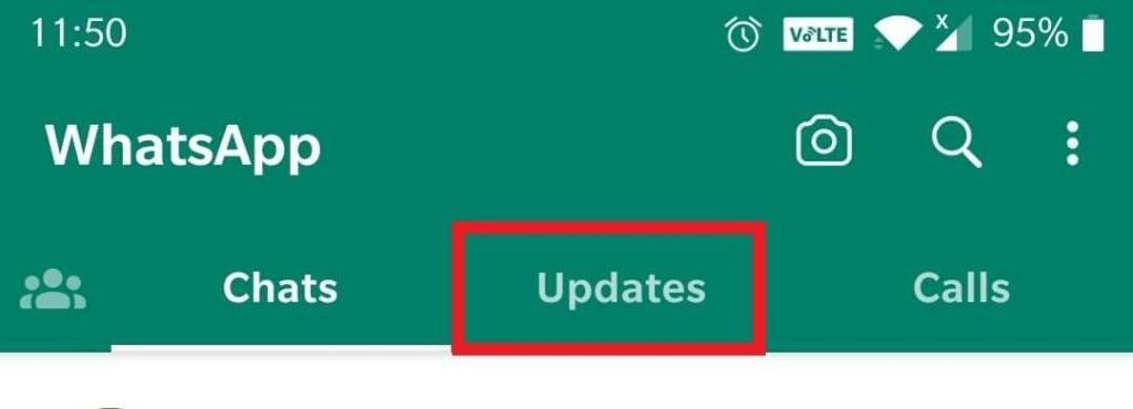 Updates tab