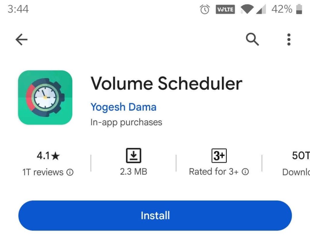 Volume Scheduler