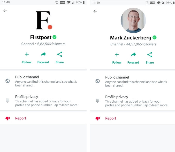 Whatsapp channels