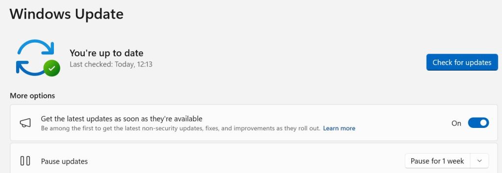 Windows Updates