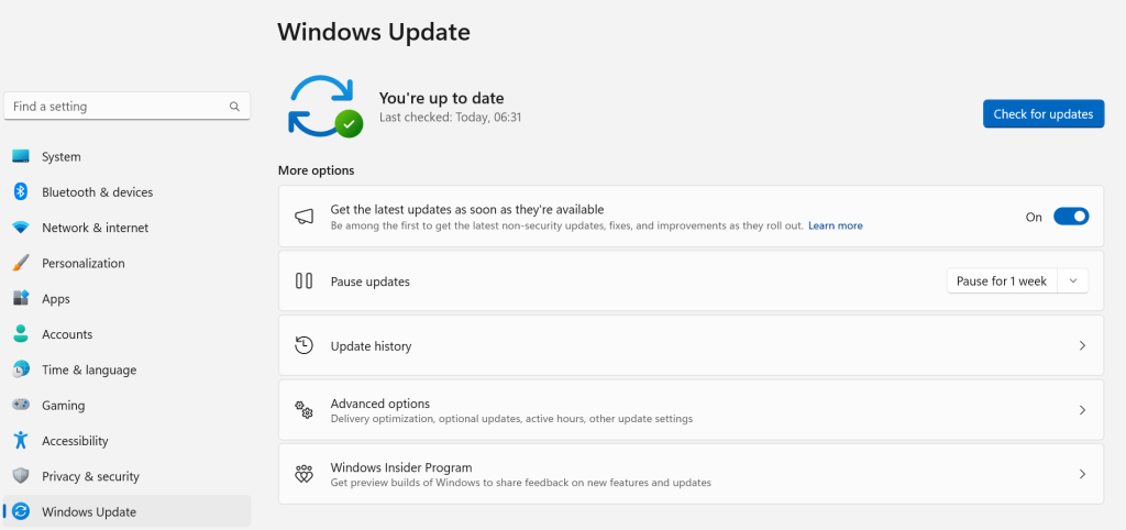 Windows Updates
